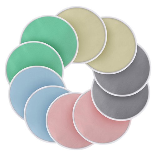 Reusable Nursing Pads 12 Pack,Washable Breast Pads for Breastfeeding with Baby Burp Cloths 6 Pack,Baby Essentials for Newborn Girls and Boys,Soft and Absorbent (Reusable Nursing Pads)