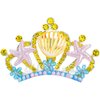Didder Cute Mermaid Crown Hair Comb Sea Princess Tiara for Girls Starfish Seashell Pearl Crystal Ocean Themed Tiaras and Crown for Women Girls Halloween Costume Mermaid Birthday Party Decorations