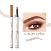 Eyebrow Pencil-Eyebrow Microblading Pen-Eye Makeup Eyebrow Pen-Liquid Waterproof Eyebrow Pencil-Natural Looking Brows Makeup-01#Light coffee color