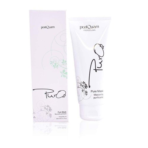 POSTQUAM Professional Pure Mask Purifying Mask 200ml - Contributes To Minimize Pore Size And Excess Fat In The Skin - Soft And Shiny - Skin Radiant