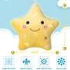 DearSun 13''Creative Twinkle Star Colorful Night Light Plush Pillows Light up Night Stuffed Toys Perfect for Birthday Christmas Holiday Valentines (Yellow)