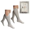 Presadee Seniors 15-20 and 20-30 mmHg Zipper Compression Open Closed Toe Socks (15-20 & 20-30 mmHg Closed Toe Grey, S/M)