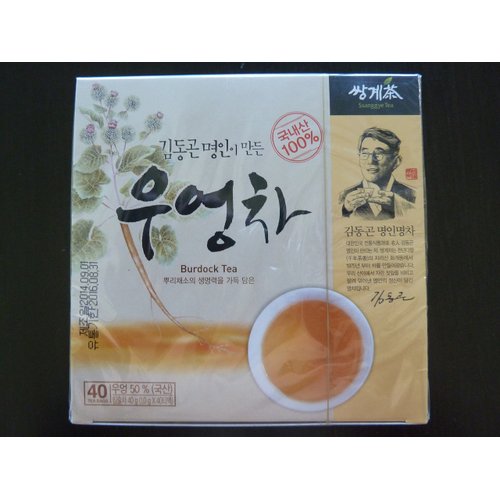 Ssanggye Tea - Korean Premium Tea 1g X 40 Tea Bags (Burdock Tea)