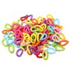 Plastic Chain Links for Birds Bird Toys Parrots cage Silly Toy Supplies Material Conures Rings Hooks Hard Parrot c Clip Planet Pleasures Chains Color Rainbow Caged Clips