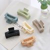 6 Pack Square Claw Clips, Hair Claw Clips for Women Girls, 3.5" Medium Non-slip Hair Clips, Rectangular Claw Hair Clips, Matte Hair Claws Strong Hold Jumbo Claw Clip for Thin Hair, Christmas Gifts