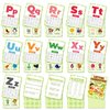 30PCS Letter Cognition Flash Cards for Kids,Reusable English Alphabet Flashcards Waterproof,Portable Alphabetic Flash Card,Educational Learning Card for Toddles