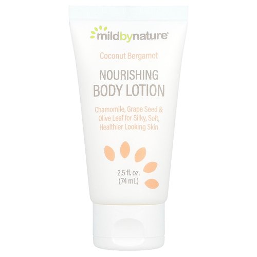 Mild by Nature Nourishing Body Lotion, Coconut Bergamot, 2.5 fl oz (74 ml)