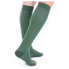 Doc Miller Open Toe Compression Socks Women and Men, 20-30 mmHg Toeless Compression Socks Women, Support Circulation Shin Splints and Calf Recovery, Varicose Veins, 1 Pair (Dark Green, Small)