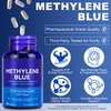Methylene Blue Capsules, USP Grade Capsule Form Methylene Blue 12 Mg for Human with Added Vitamin C Ester- Supports Cognitive Function & Enhances Absorption, 60 Capsules