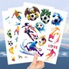 10 Sheets Soccer Tattoos Soccer Face Stickers Love Sports Temporary Tattoos for Soccer Game Party Decorations Favors Supplies,No Repetition