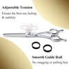 Hair Cutting Scissors Professional Barber Sharp Thinning/Texturizing Shears 6 Inch Hairdressing Scissors for Women Men Japanese Stainless Steel with Fine Adjustment Screw