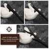 3 Pieces Wood Hair Sticks, Japanese Pencil Hair Clips for Buns, Ebony Hair Accessories for Women and Girls - 3 Styles
