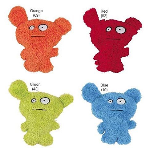 Grriggles FURZIES Dog Toys Cute Colorful & Mischevious Soft Plush Squeaker Toy for Dogs(Green Furzie)