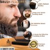 Smooth Viking Beard Brush Gift Set for Men - Natural Boar Bristle Hair Brush - Facial Hair Styling, Grooming & Shaping Tools