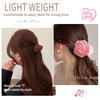 4 hair clips: rose claw clip is suitable for thick hair half grab, curly hair, strong styling non-slip, suitable for women's fast hair