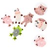 Beatifufu 4pcs Stuffed Animal Hair Ties Hair Ribbons Hair Ring Hair Scrunchies Ring Scrunchy Hair Bands Scrunchy Hair Tie Hair Ropes Hair Accessories Girl Child Plush Belt Cartoon