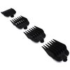 Professional Hair Clipper Attachment Combs Cutting Guides Guards #3170-400, 1/8", 1/4", 3/8", 1/2" Compatible with Most Wahl Standard Full Sized 5 Star Series Magic Clip Senior Hair Clippers (Black)