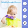 ROBBEAR Baby Teething Toys, Food Grade Silicone Teethers for Babies 3 6 12 18 Months, Fire TV Remote Shape Infant Chew Toys for Boys and Girls, Freezer BPA Free (Black+Black)