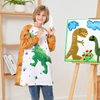 Art Smocks for Kids - Dinosaur Toddler Smock for Painting Boys Art Smock Kids Artist Apron Smock Waterproof for Kids Painting Apron with Long Sleeve Pocket Toddler Green Craft Art Apron Age 8-12