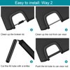 6PCS Sun Visor Repair Kit for Jeep Wrangler JK JKU 2007-2017, Rubber Black Repair Tube for Jeep Wrangler Visors, Driver & Passenger Side Sunvisor
