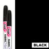 Tulip Permanent Nontoxic Fabric Markers Black 2 Pack-Laundry Markers,Fine Bullet Tip,Child Safe,Minimal Bleed&Fast Drying-Premium Quality for T-shirts,Clothes,Shoes,Bags&Other Fabric Materials