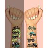 xo, Fetti Glow In The Dark Monster Truck Temporary Tattoos - 50 Foil Styles | Truck Birthday Party Decorations, Boys Pick Up Truck Party Favors, Race Car Temp Tats, Kids Arts and Crafts Supplies