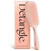 Lily England Detangling & Styling Brush - Pain-Free Brush for Curly Wet & Dry Hair With Flexible Bristles - Easy to Hold Rose Gold Brush for Women's 3c to 4c Curls