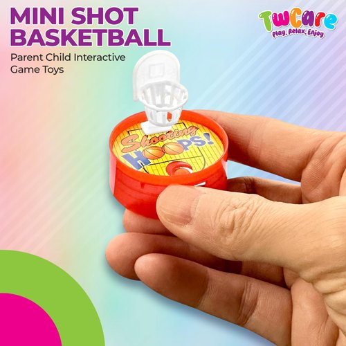 Basketball Game Toys, 12 Pack Finger Shooting Fun for Kids Fidget Handheld Machine Simple Desktop Fidget Party Favors Bulk Decorations Student Carnival Prizes Birthday Goody Bags Classroom Rewards