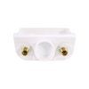 Eastman 1/2 Inch Sweat Connection x 3/4 Inch MHT Washing Machine Outlet Box, Push to Connect Brass Plumbing Fittings, Center Drain, 60248