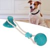 Jopwkuin Suction Cup Dog Tug Rope Toy, Interactive Teeth Puppy Pull Toy for Home(Green Ball Shape)