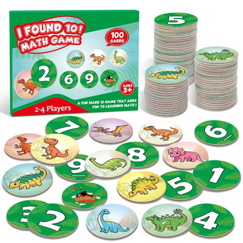 Quilinz Math Games,Memory Game,Matching Games for Toddlers,Math Manipulatives,Addition and Subtraction Flash Cards,Card Games for Kids,Dinosaur Toys,Kindergarten Must Haves,Homeschool Supplies