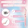 Lash Tweezers for Eyelash Extensions Lash Applicator Tool Lash Cluster Tweezers High Precision Eyelash Tweezers for Lash Extensions Tweezers for DIY Lashes Tweezers Kit Lash Tools (Pink)