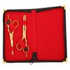 Hair Cutting Scissors For Barber Supplies With Barber Case, Hair Shear, Thinning Shears, Complete Hair Cutting Kit Barber scissors, Titanium Hair Shears With Fine Screw Adjustment By Forgica