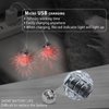 RAHAN LED Earrings Disco Ball 16 Colors Light,Rechargeable Light Projecting Light up Earrings for Women Dance Party Halloween Costume Accessories