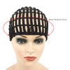 1 Pc Black Braided Wig Cap Crochet Wig Cap Cornrows Cap Adjustable Elastic Band and Hair Clips Weaving Wig Caps for Crochet Braids Wig Making