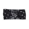 Motique Accessories Paisley Black Twist Turband Wide Headwrap Hair Band for Women