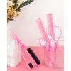 Aigee 8Pcs Hair Styling Combs Set Include 4Pcs Topsy Hair Tail Tools 2 Styles of Rat Tail Comb,1Pcs Bristle Teasing And Slick Back Hair Brush,1Pcs Edge Control Brush,Eyebrow Brush for Woman Girl Pink