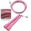 DA VINCI Ultra Speed 10 Ft Adjustable Cable Jump Rope, Super Fast for Double Unders (Pink)
