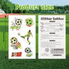 Konsait 20 Sheets Glitter Tattoos Soccer Tattoos Temporary for Kids Boys Tattoos Soccer Washable Tattoos for Kids Football Tattoos Soccer Favors Sports Tattoos Temporary for Kids Soccer Themed Gifts