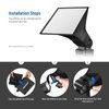 NEEWER Flash Diffuser Light Softbox 6" x 5", Universal, Collapsible with Storage Pouch Compatible with Canon Nikon Sony Godox Yongnuo NEEWER speedlight