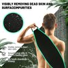 KICKLEEN Exfoliating Back Scrubber, Back Exfoliator Body Scrub Towel, Body Exfoliator Scrub Tool with Handles, Bath & Shower Back Scrub - Skin Care for Women & Men, Back Washer to Deep Clean Your Skin