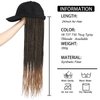 AliRobam Hat Wigs Baseball Cap with Senegalese Twist Braids Hair extensions Hat With Braided Hair attached for Black White woman (24inch, T27)