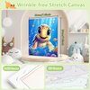 Reivworl Paint by Numbers Kit for Kids with Frame, Sea Turtles Kids Paint by Number Kits, Kids Paint by Number Kits Age 5-8 for Gifts and Home Decor (8X8Inch)