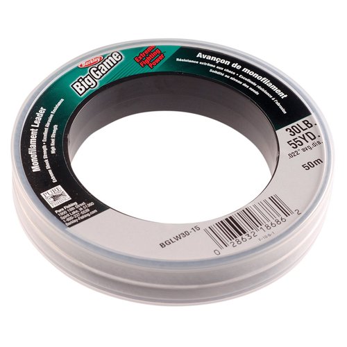 Berkley Trilene® Big Game™ Monofilament Leaders, Clear, 30lb | 13.6kg, 55yd | 50m Fishing Line, Suitable for Saltwater Environments