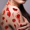 10 Sheets Halloween Wound Tattoos Temporary Scar Tattoo Stickers,Realistic Bloody Fake Scars,Waterproof Halloween Makeup for Adults and Kids, Zombie Face Tattoo Decorations for Cosplay Costume Party