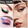 CAHIUYOA 2PCS Liquid Black Eyeliner Pencil Set,Liquid Eyeliner Pen Matte Colorful Eyeliner Waterproof High Pigmented Eye Liner Makeup