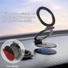 MAGDIGITEH Dual Magnetic Ring Phone Holder for MagSafe, 1/4" Screw Hole Tripod Mount, Attach Your Phone to Iron Object, Adjustable Gym Phone Stand for iPhone 16/15/14/13 Pro Max & All Phones