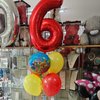 Red Number 4 Balloon 40 Inch, 4 Balloon Number, 4th Birthday Decorations, Red Party Supplies for Boys Girls