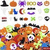 500 Pcs Halloween Foam Stickers Self Adhesive Glitter Foam Stickers for Kids Arts and Craft Supplies