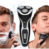 MAX-T Men Electric Razor, Rechargeable Wet & Dry Rotary Electric Shaver for Men (Black)